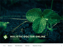 Tablet Screenshot of holisticdoctoronline.com